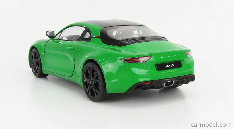 Solido Renault Alpine A110 Pure Coupe 2021 - Black Wheels 1:18 Green Met