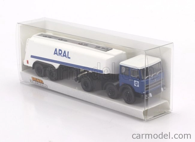 Brekina plast Fiat 691 T Tanker Truck Aral 1970 1:87 Modrá Bílá