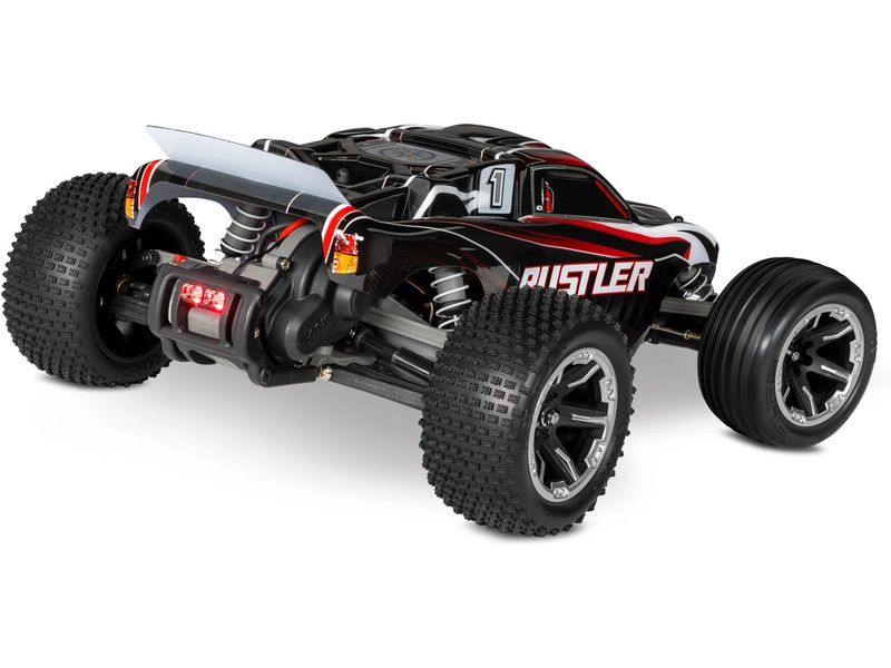 RC auto Traxxas Rustler 1:10 RTR s LED osvětlením, červená