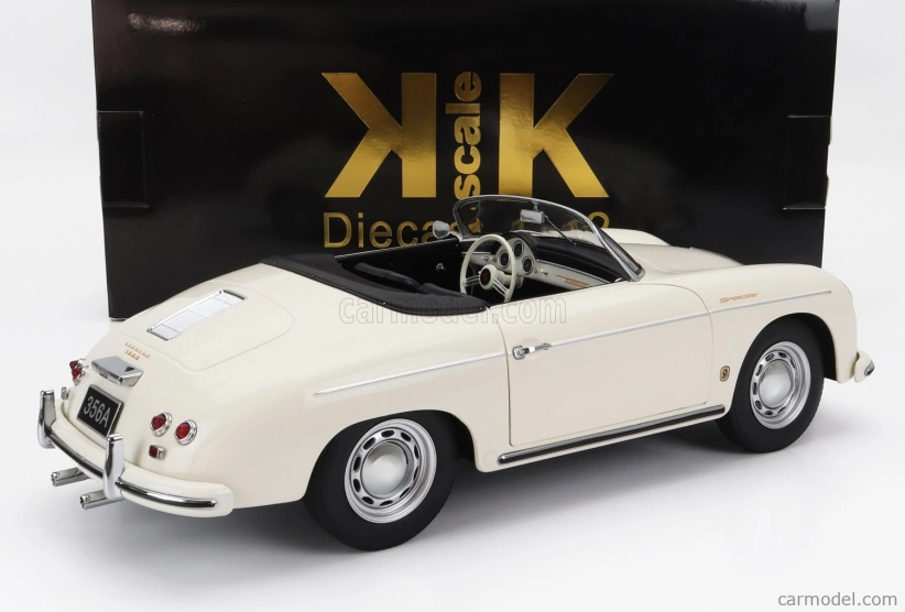 Porsche 356a Speedster 1955 v mierke 1:12 biely