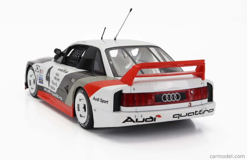 Werk83 Audi 90 Quattro Team Audi Sport N 4 2. Portland Imsa 1989 Hans Joachim Stuck 1:18 Bielo-šedo-červená