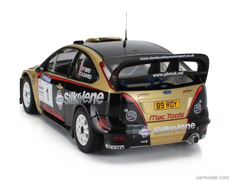 Sun-star Ford england Focus Rs Wrc08 N 1 Winner Rally Wyedean Forest 2015 Paul Bird - Aled Davies 1:18 Černé Zlato