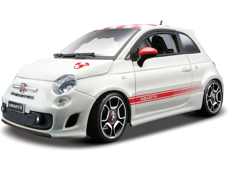Bburago Kit Fiat Abarth 500 1:24 biely