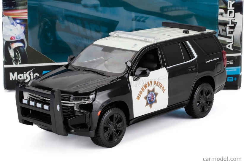 Maisto Chevrolet Chevy Tahoe Policajná diaľničná hliadka 2021 1:26 čierna biela