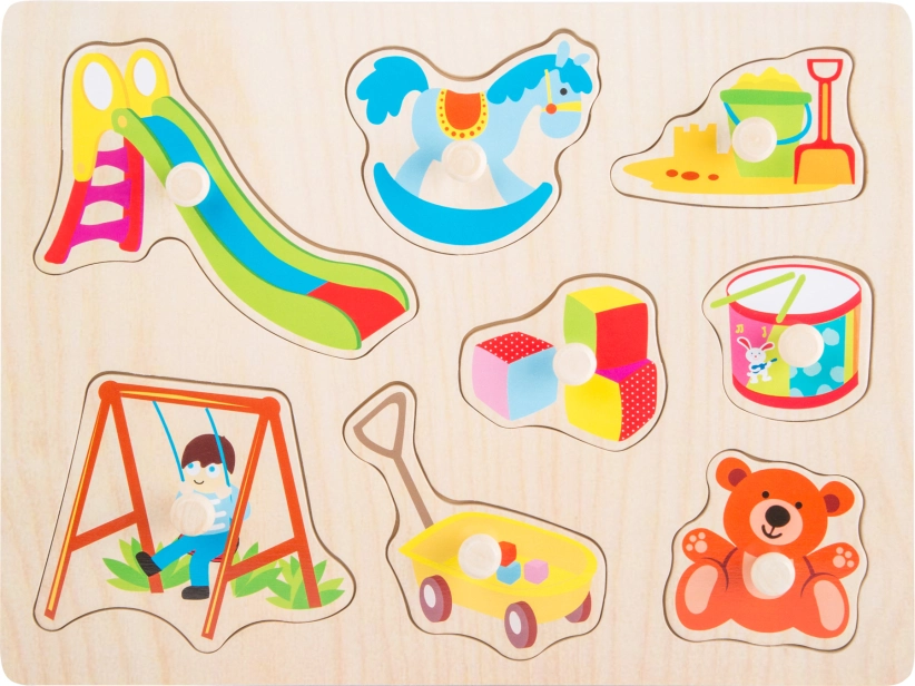 Small Foot  Dřevěné puzzle Dětský svět