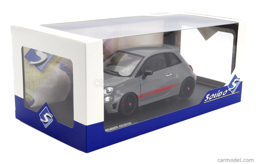 Solido Fiat Nuova 500 Abarth 595 Xsr Edition 2022 1:18 Šedá Červená
