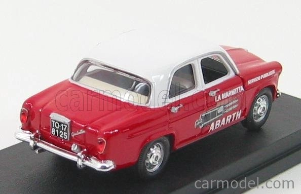 Rio-models Alfa romeo Giulietta Servizio Marmitte Abarth 1957 1:43 Červená Bílá