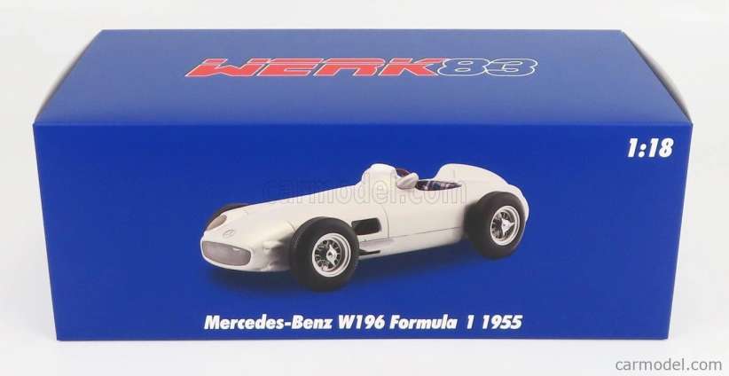 Werk83 Mercedes benz F1  W196 N 0 Plain Body 1954 1:18 Silver