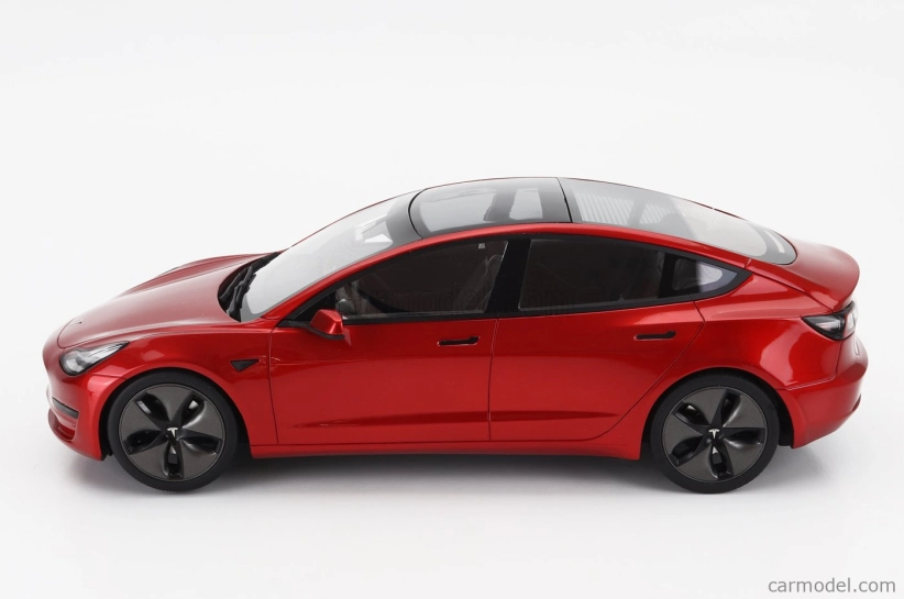 Ls-collectibles Tesla Model 3 2021 1:18 Red Met