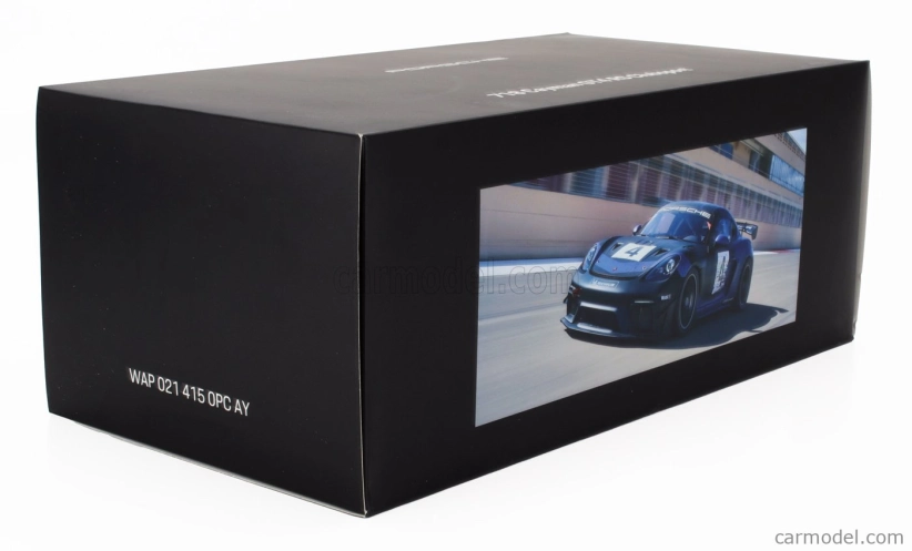 Spark-model Porsche 718 (982) Cayman Gt4 Rs N 4 Clubsport 2023 - Con Vetrina - S vitrínou 1:18 Blue Black