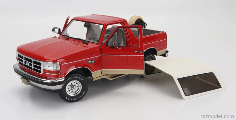 Greenlight Ford usa Bronco 1994 - Eddie Bauer Edition 1:18 Červená Zlatá Bílá