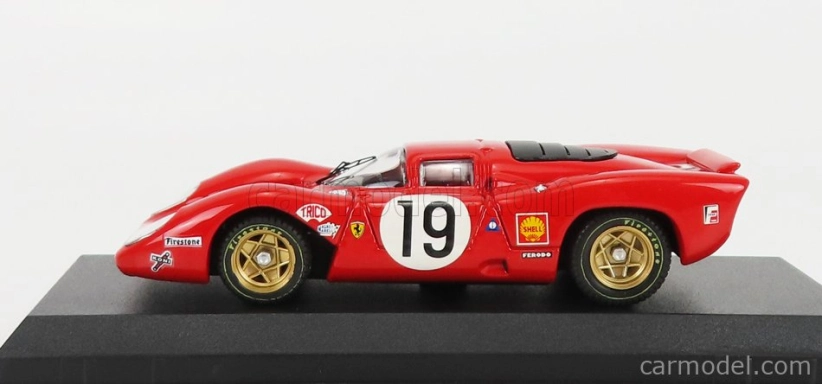 Best-model Ferrari 312p 3.0l V12 Coupe Team Sefac N 19 1:43, červená