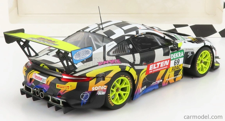 Minichamps Porsche 911 991-2 Gt3-r Iron Force By Ring Police Team N 69 1:18