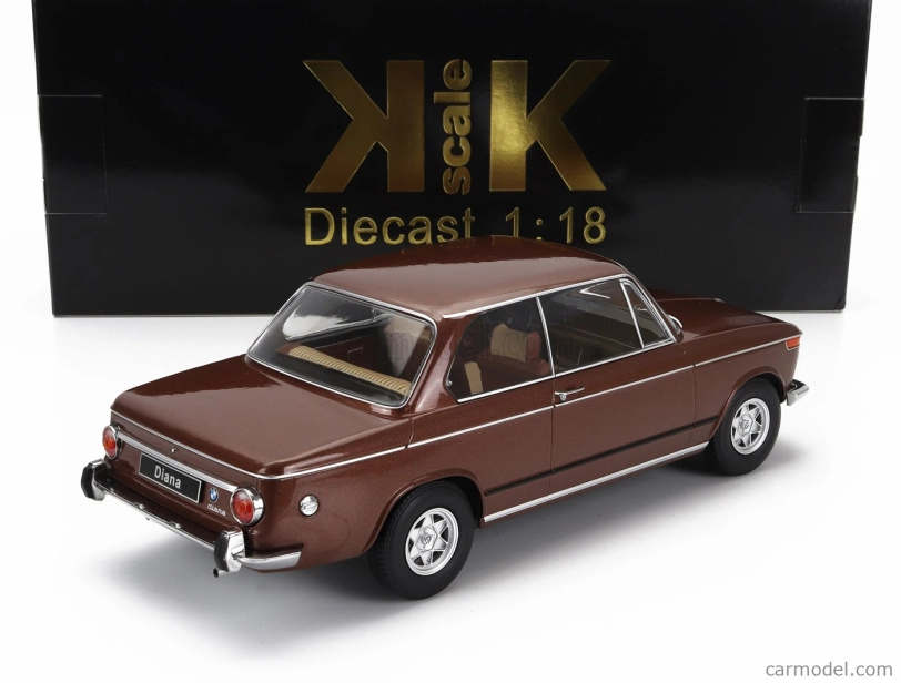 BMW 2002ti Diana 1970 v mierke 1:18 Brown Met