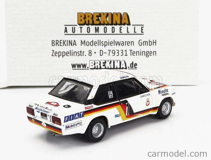 Brekina plast Fiat 131 Abarth N 1 1:87, bílá