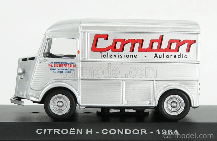 Edicola Citroen H-type Van Condor 1964 1:43 Strieborná