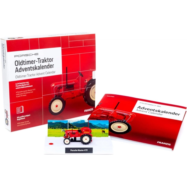 Adventní kalendář Porsche Oldtimer Traktor se zvukem 1:43