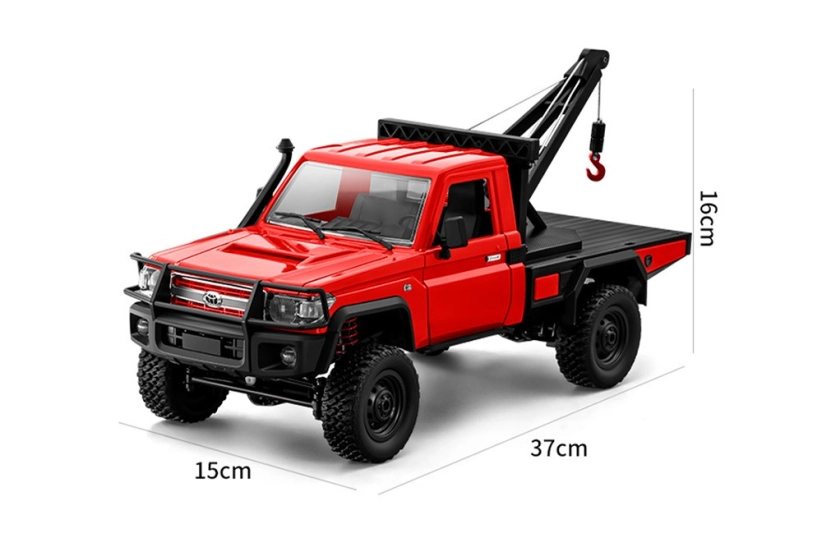 RC auto Land Cruiser Toyota s navijakom, červené | RCprofi.sk