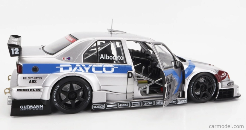Werk83 Alfa romeo 155 V6 Ti Team Schubel Engineering Dayco N 12 Dtm Itc Season 1995 Michele Alboreto 1:18 Stříbrná Modrá Červená