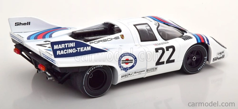 Kk-scale Porsche 917k 4.9l Team Martini Racing N 22 Winner 24h Le Mans 1971 Helmut Marko - Gijs Van Lennep 1:18 Bílá Modrá