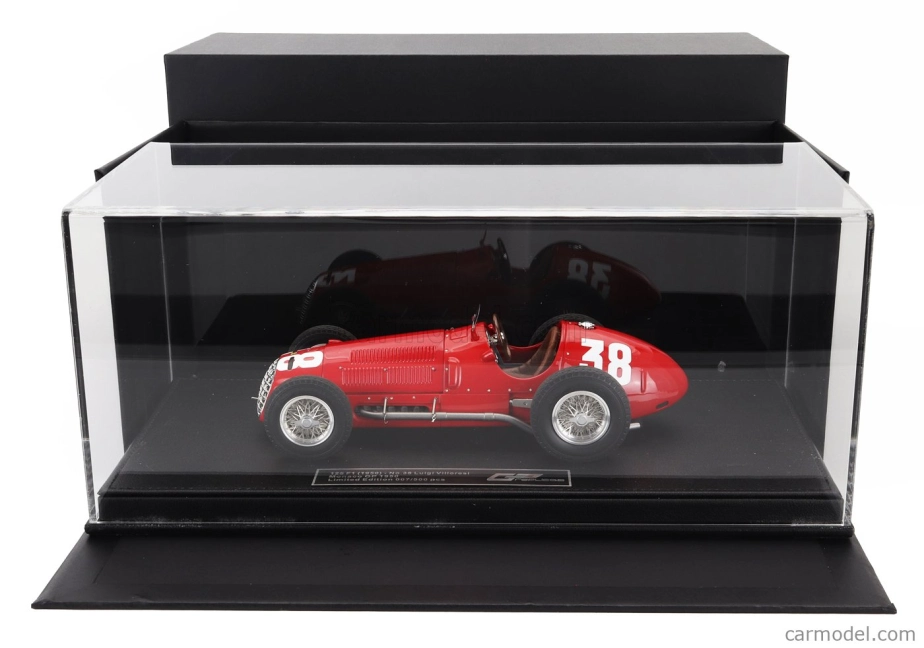 Gp-replika Ferrari F1 125 N 38 Monaco Gp 1950 Luigi Villoresi 1:18 Červená