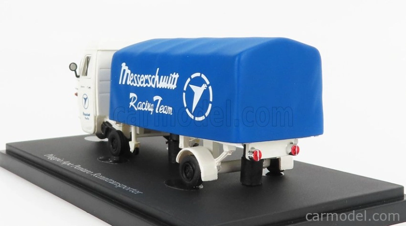 Autocult Piaggio Ape Pentaro Renntransporter Messerschmitt 1948 1:43 Biela modrá