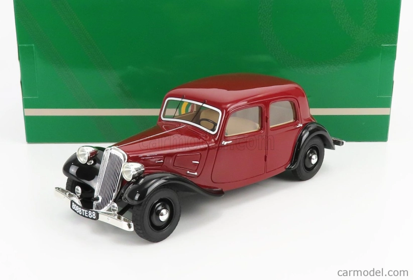 Modely v mierke Cult-scale Citroen Traction Avant 7cv 1934 1:18 Bordeaux Black