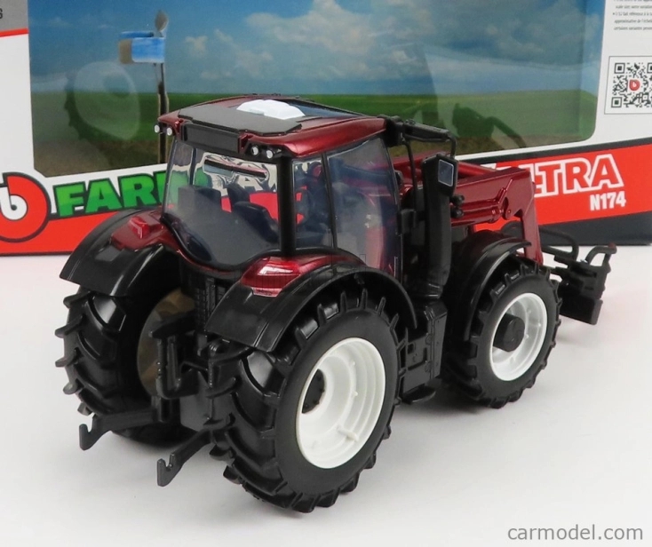 Bburago Valtra N174 Tractor 2017 1:32 Červená Černá
