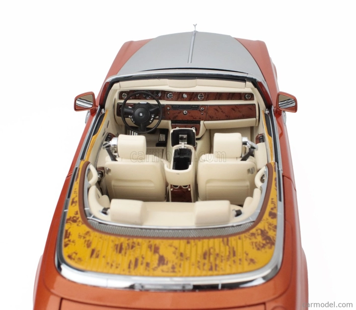 Kyosho Rolls royce Phantom Drophead Cabriolet 2-dverový 2013 1:18 Oranžová