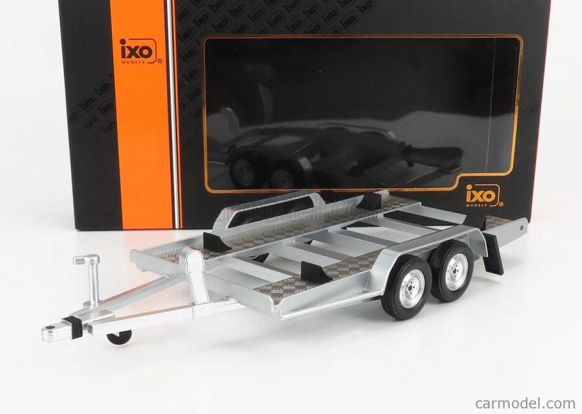 Ixo-models Príslušenstvo Carrello Trasporto Auto - Príves na prepravu áut Strieborné kolesá - auto nie je súčasťou balenia 1:18 Silver Black