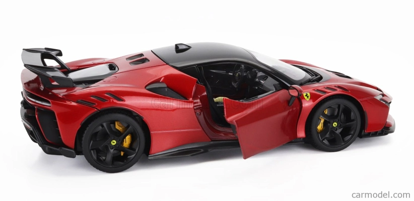 Bburago Ferrari Sf90xx Stradale 2024 1:18 Rosso Magma - Červená S Černou