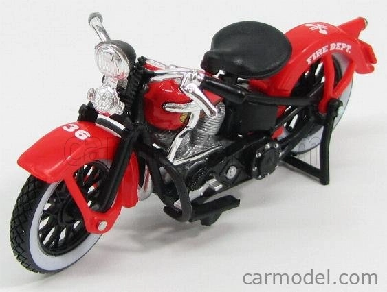Maisto Ford USA F-1 Pick-up Custom Harley-Davidson 1948 + Motorcycle Harley Davidson El Knucklehead 1936 Fire Departmen 1:24 Red