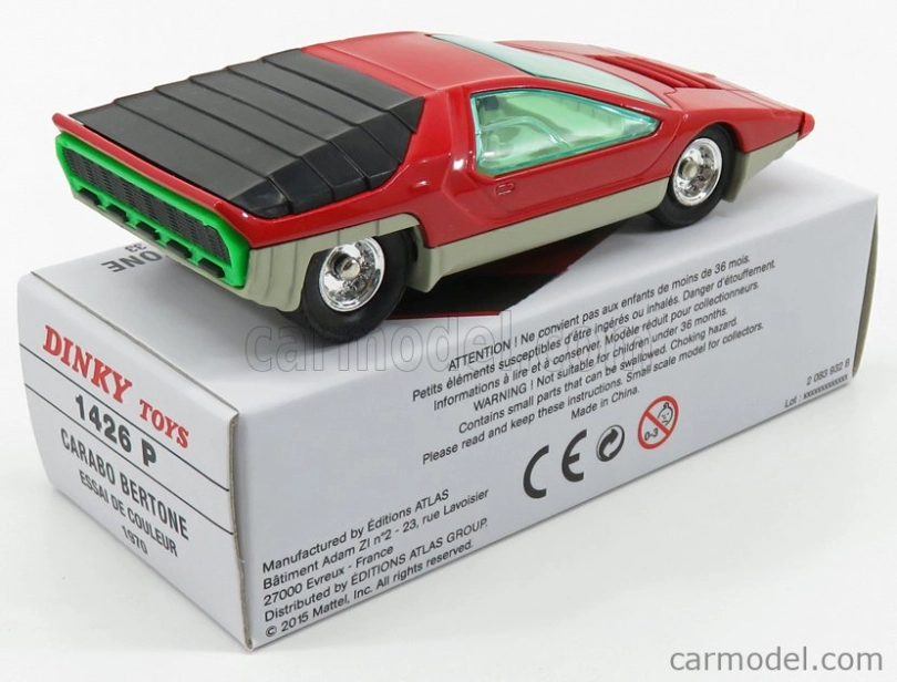 Edicola Alfa romeo Set 2x 33 Carabo Bertone 1968 - Coffret Box 1:43 Zelená červená
