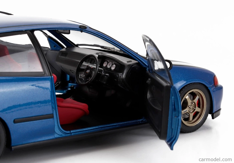 Solido Honda Civic (eg6) Sir Ii Works 1991 1:18 Pearl Blue Black