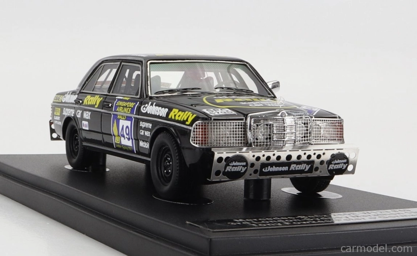 Modely v mierke Matrix Mercedes benz E-class 280e N 49 2nd Rally London - Sidney Marathon 1977 T.fowkes - P.o'gorman 1:43 Black