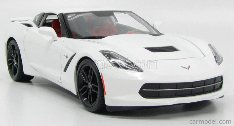 Maisto Chevrolet Corvette Z51 Coupe Stingray 2014 1:18 biela