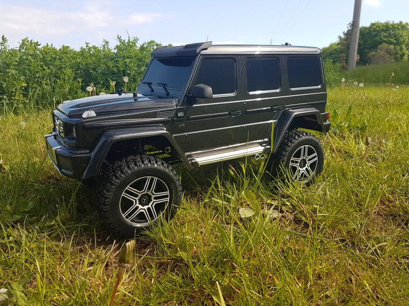RC auto Traxxas TRX-4 Mercedes G500 1:10 s LED osvětlením TQi, modrá