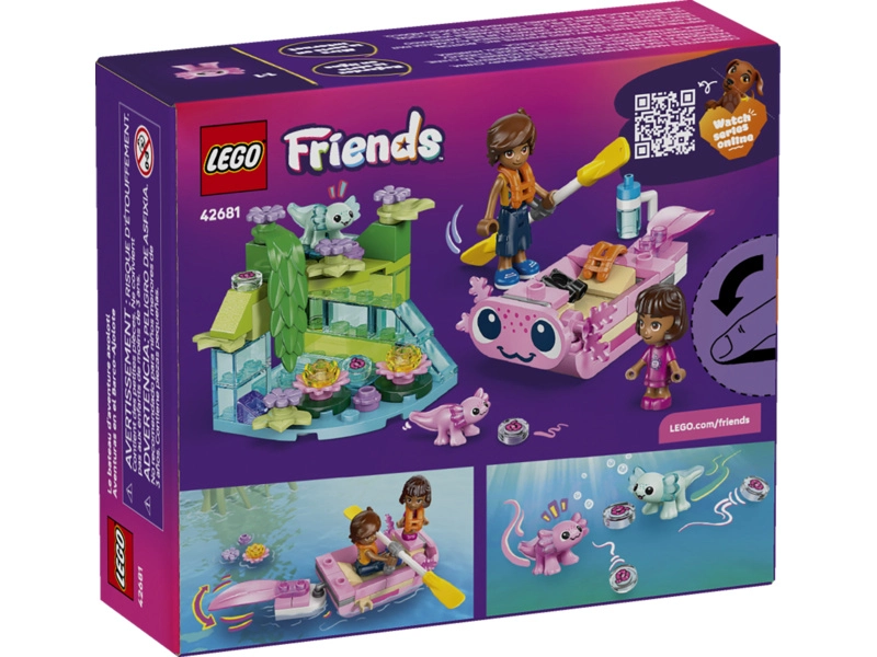 LEGO Friends – Dobrodružný čln s axolotlami