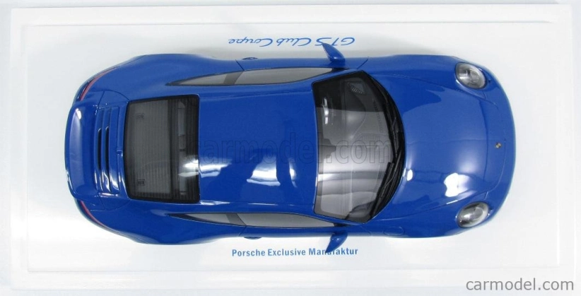 Gt-spirit Porsche 911 991 Carrera Gts Club Coupe 2015 - 60th Years Club Of America - Con Vetrina - S vitrínou 1:18 Blue