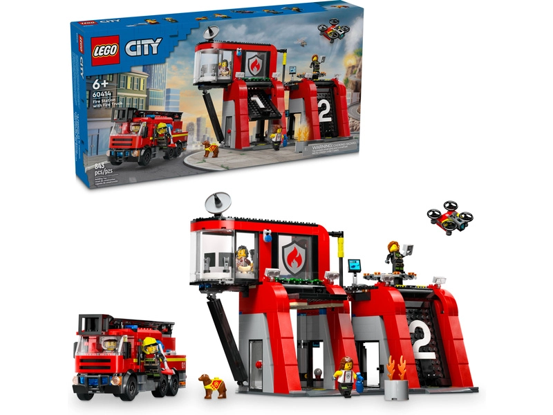 LEGO City - Hasičská stanica s hasičským vozidlom