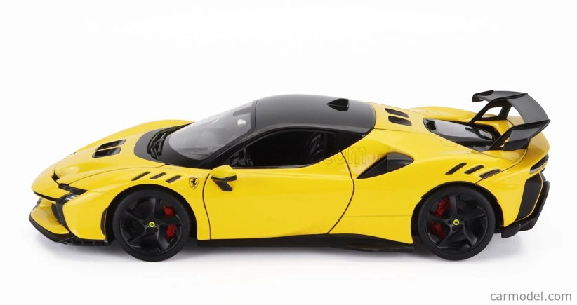 Bburago Ferrari Sf90xx Stradale 2024 1:18 Giallo Modena - Žlutá Černá