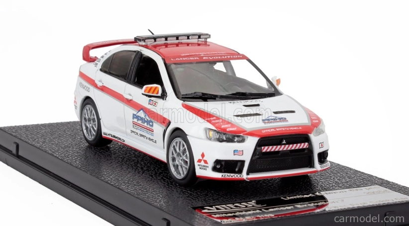 Vitesse Mitsubishi Lancer Evolution X Pikes Peak Safety Car 2008 1:43 Bielo-červená