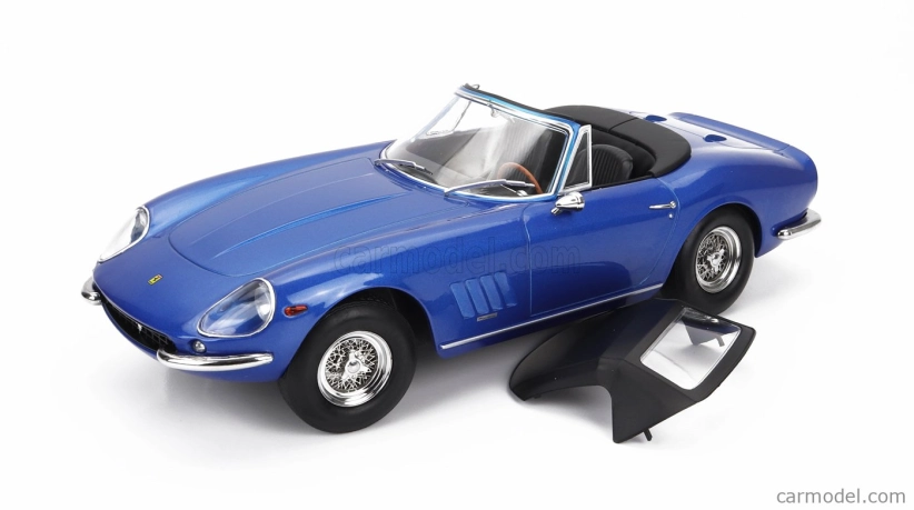 Kk-scale Ferrari 275 Gtb/4 Nart Spider 1967 1:18 Blue Met