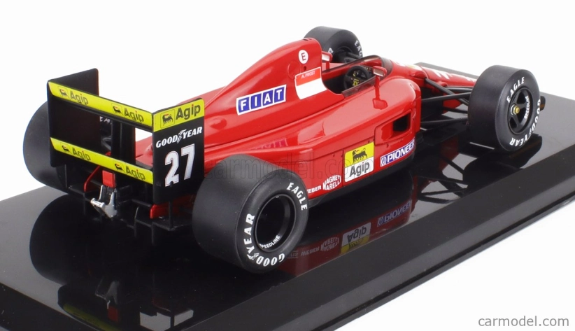 Edicola Ferrari F1 F1-91 N 27 Sezóna 1991 Alain Prost - Con Vetrina - s vitrínou 1:24 červená čierna