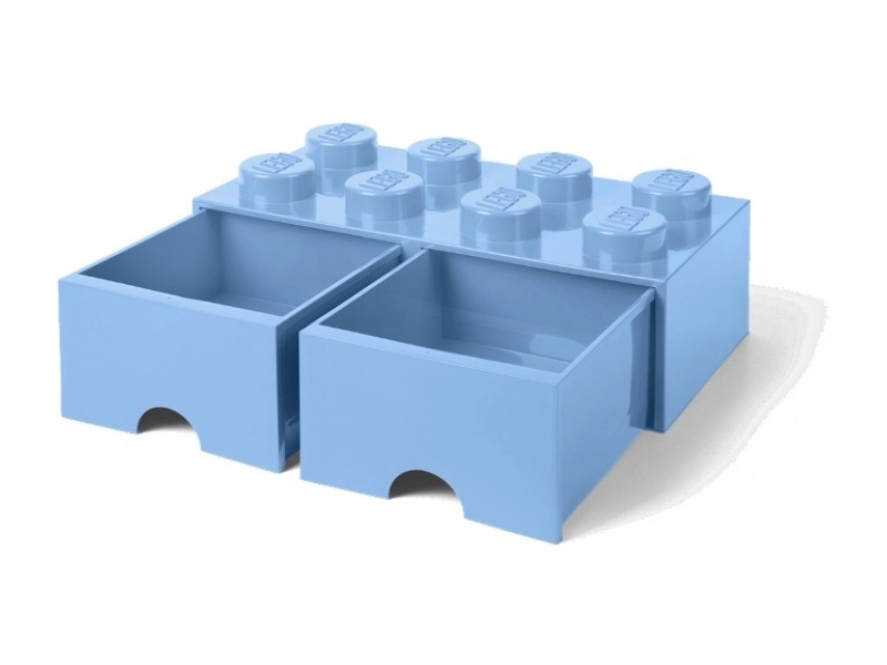 LEGO úložný box s šuplíky 250x500x180mm - modrý