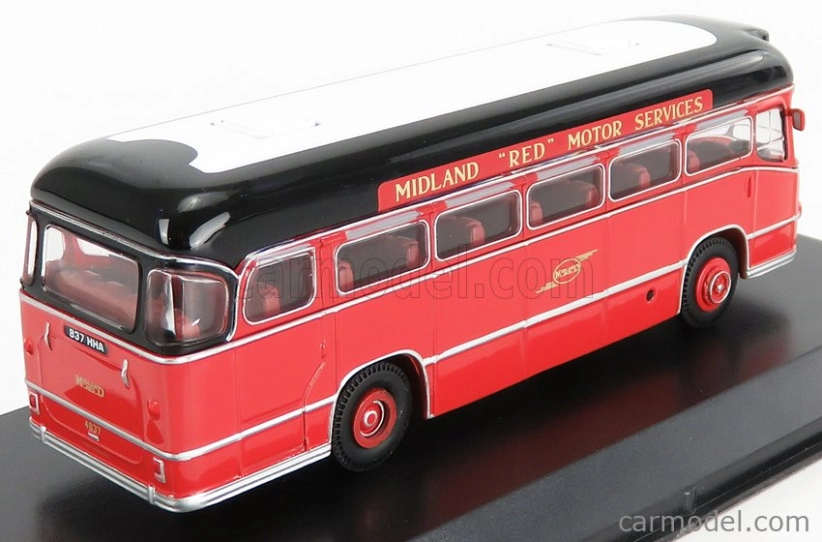 Edicola Midland Bmmo Cm5t Autobus Motorway Coach Midland Red 1960 1:72 Červená Černá Bílá