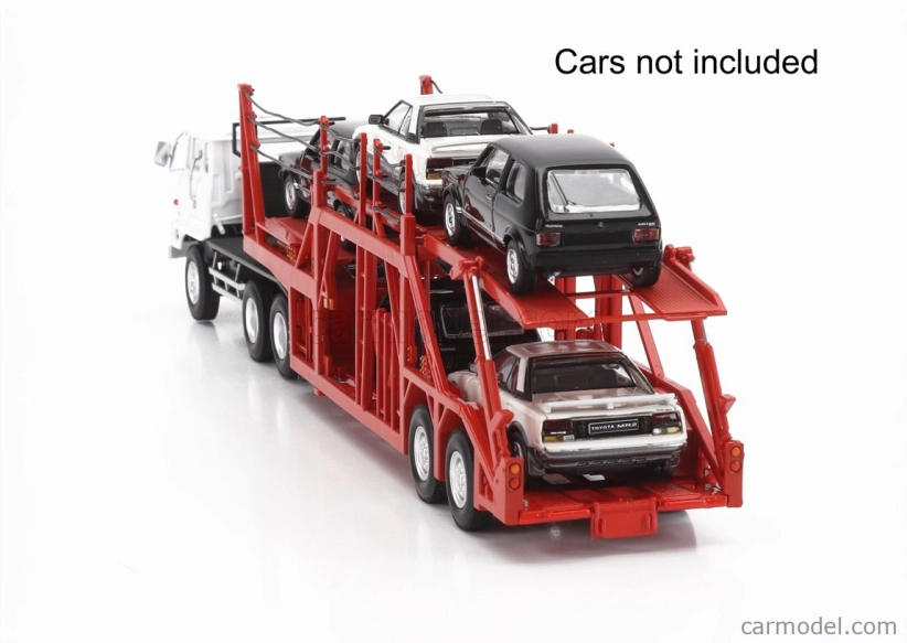 Dd-models Mitsubishi Fuso Fv Truck Car Transporter - Autá nie sú súčasťou balenia 1:64 Červená biela