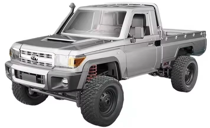RC auto Land Cruiser Toyota PRO, stříbrná + náhradní baterie