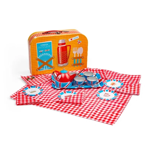 Bigjigs Toys Čajová sada v kufříku Londýn