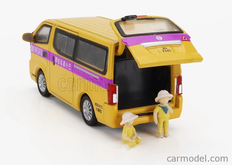 Era-models Nissan Nv350 Minibus Hon Kong Scuolabus 2012 1:64 Žlutá Fialová